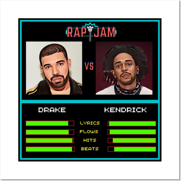 Drake vs Kendrick - Rap Jam Wall Art by M.I.M.P.